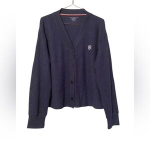 Tommy Hilfiger Navy Cardigan with Logo